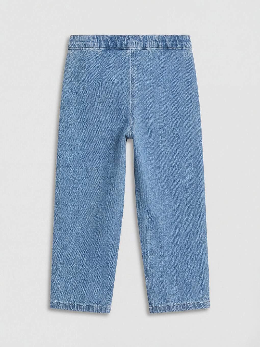 Mavi Kız Bebek Nakışlı Jean Pantolon-1