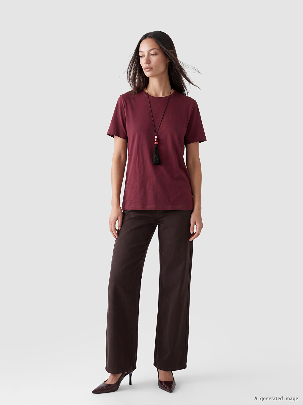 Crew Neck Women's T-Shirt-1