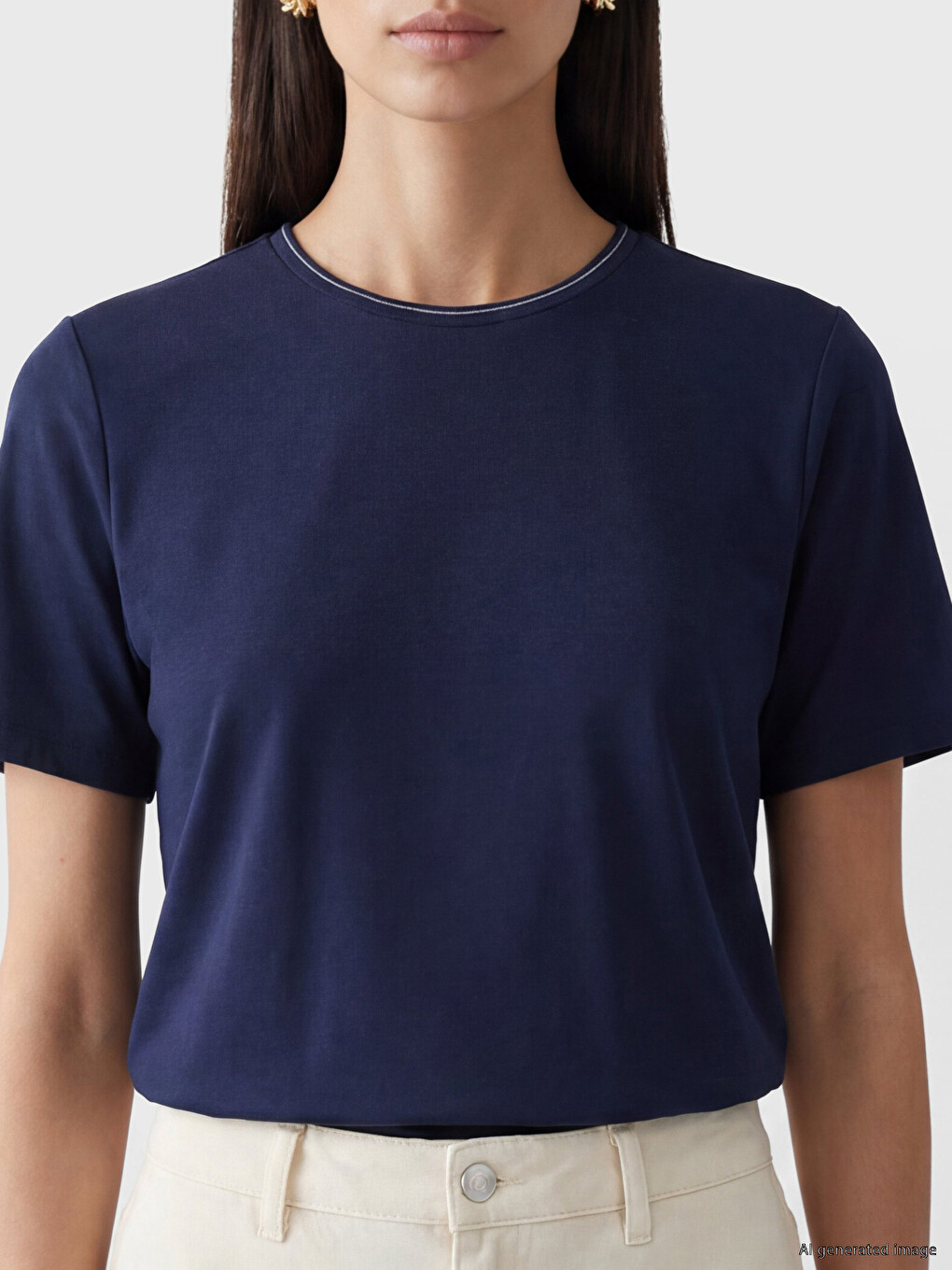 Crew Neck Women's T-Shirt-2