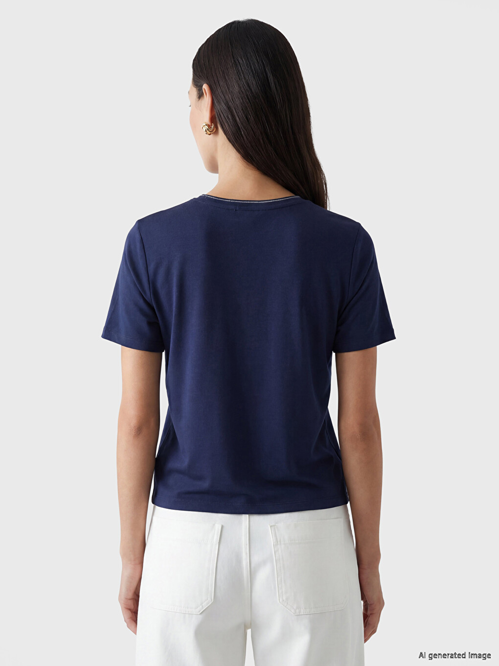 Crew Neck Women's T-Shirt-3
