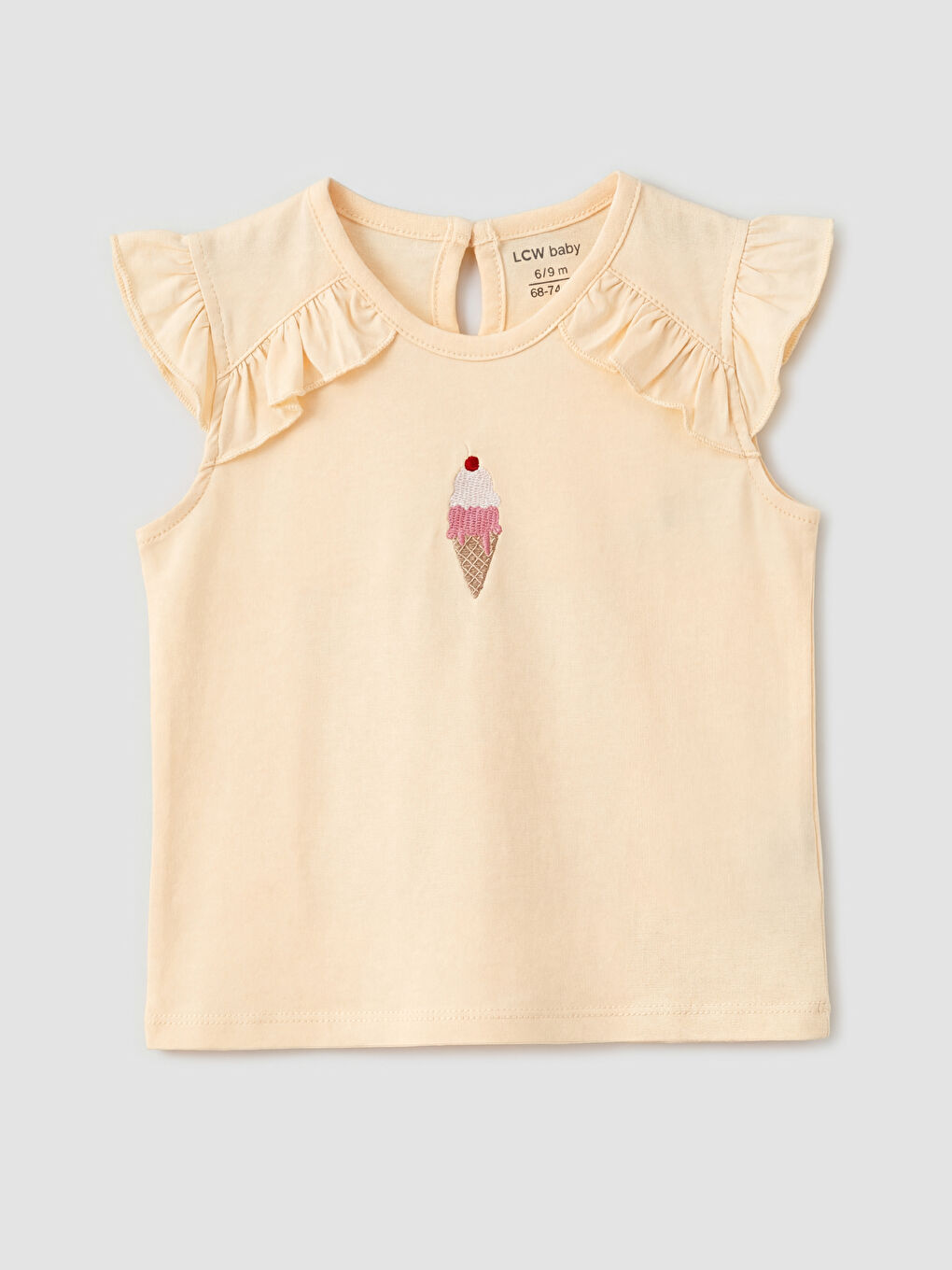 Embroidered Baby Girls' Shorts and T-Shirt-1