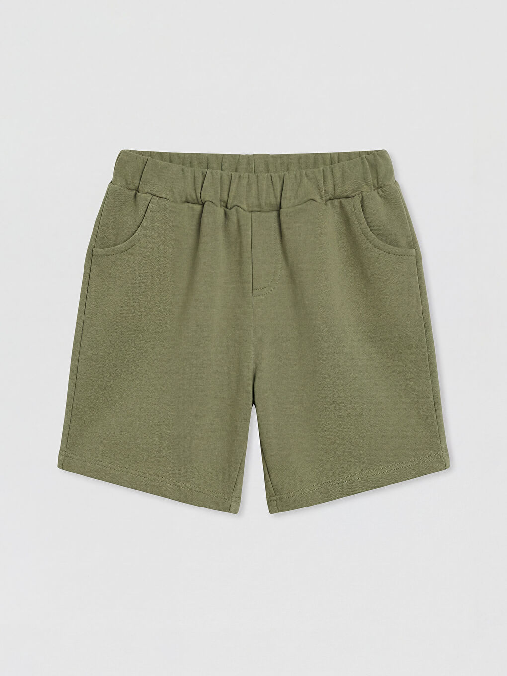 Bej Baskılı Erkek Bebek Tişört ve Şort Takım-2