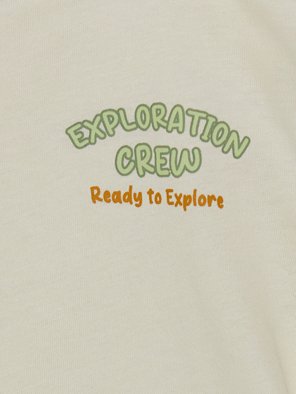 Bej Baskılı Erkek Bebek Tişört ve Şort Takım-5