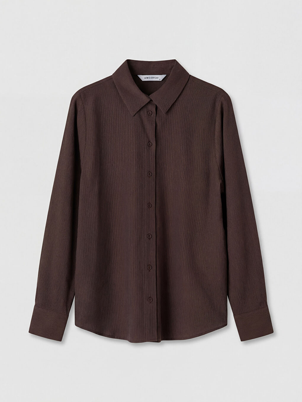 Kahverengi Dokulu Kadın Gömlek