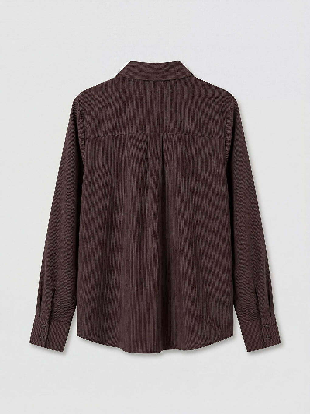 Kahverengi Dokulu Kadın Gömlek-1