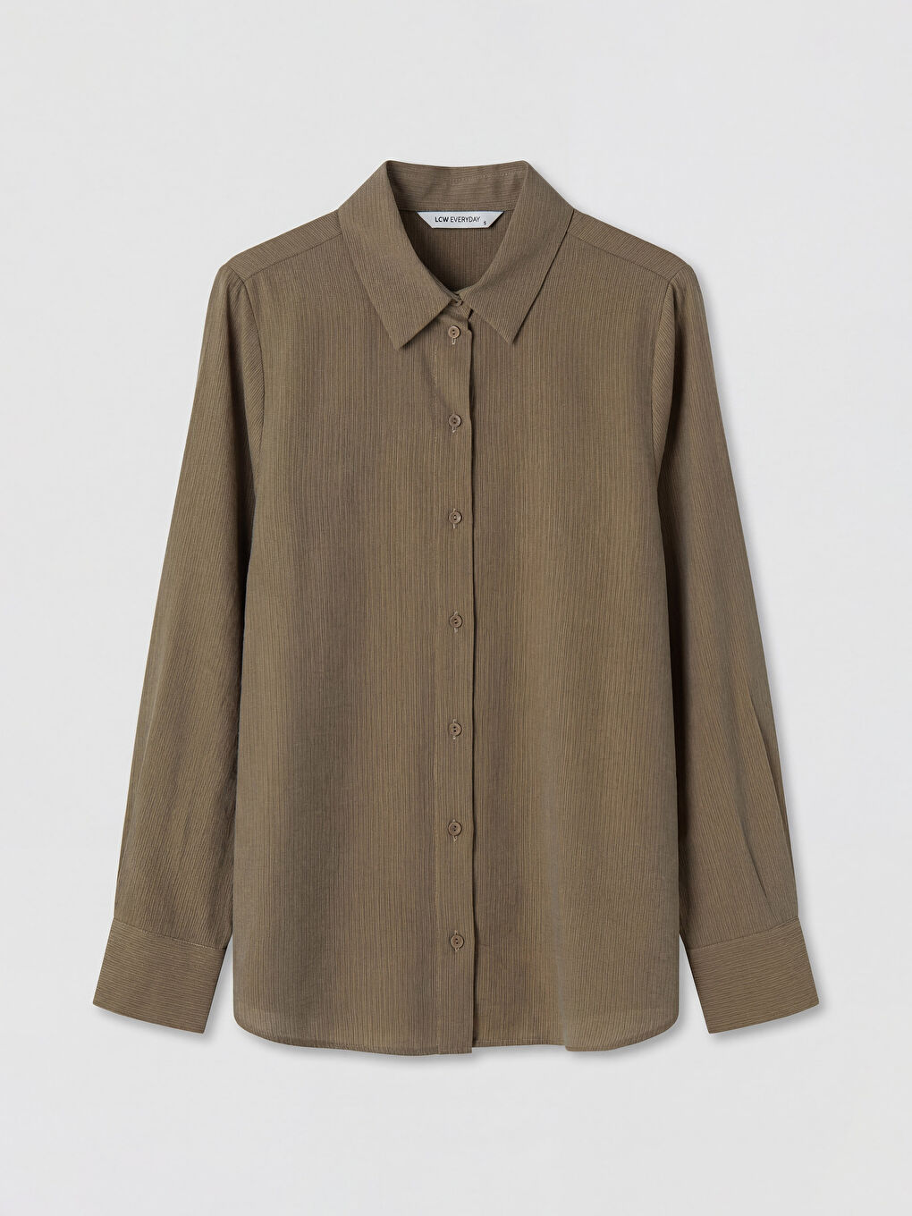 Kahverengi Dokulu Kadın Gömlek