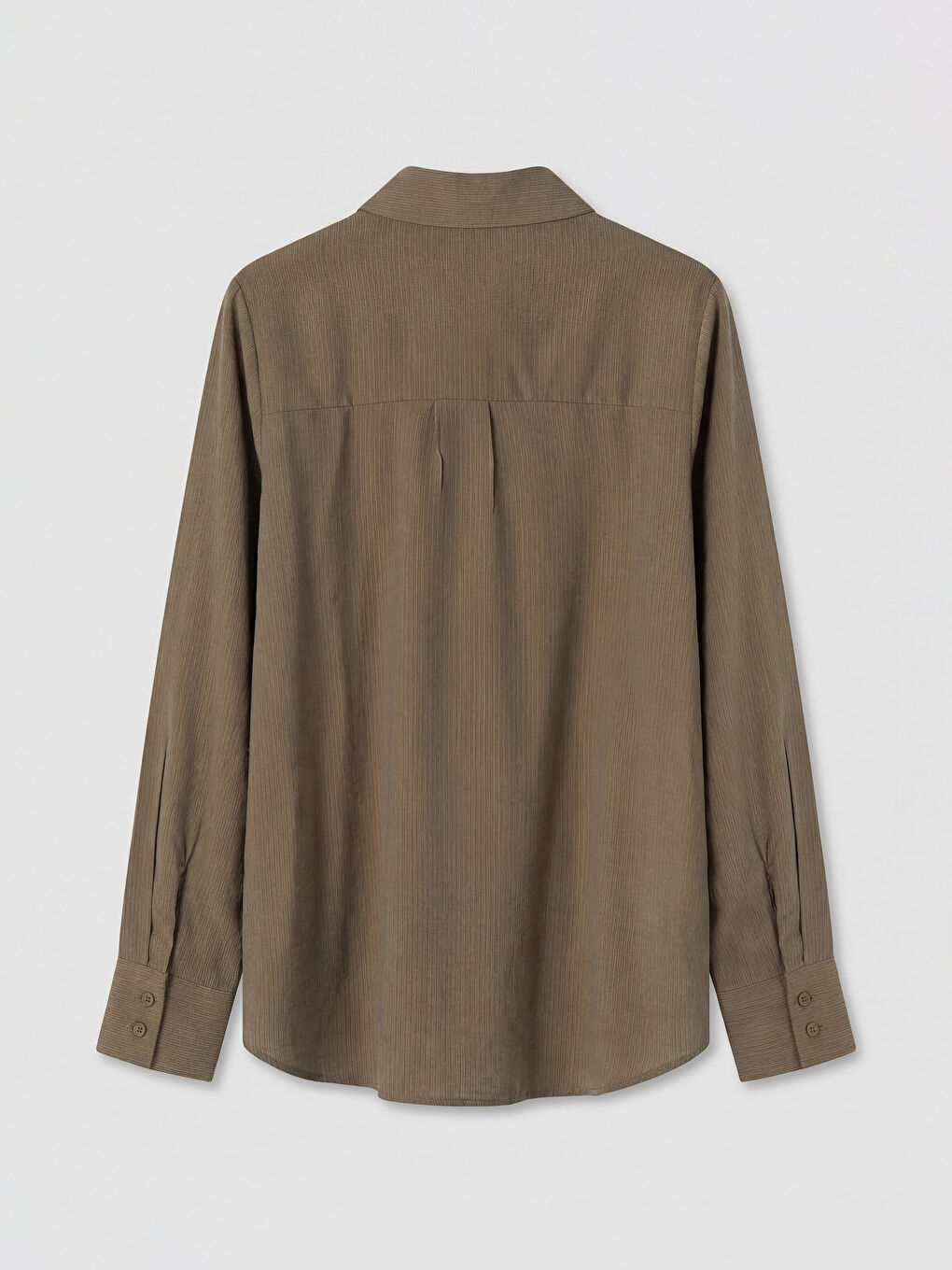 Kahverengi Dokulu Kadın Gömlek-1