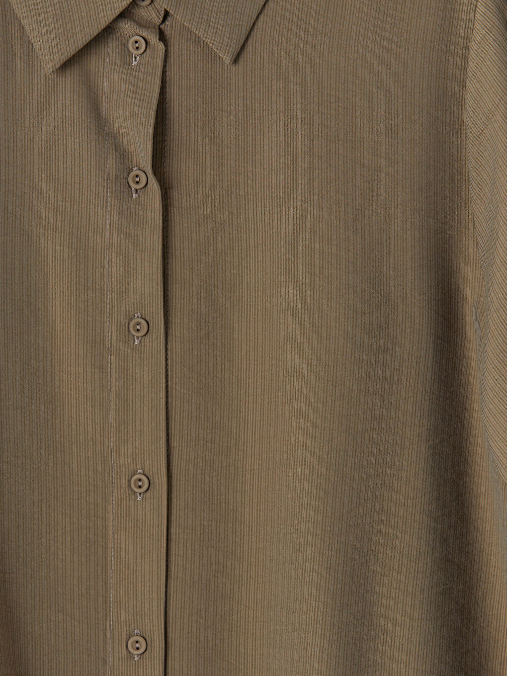 Kahverengi Dokulu Kadın Gömlek-2