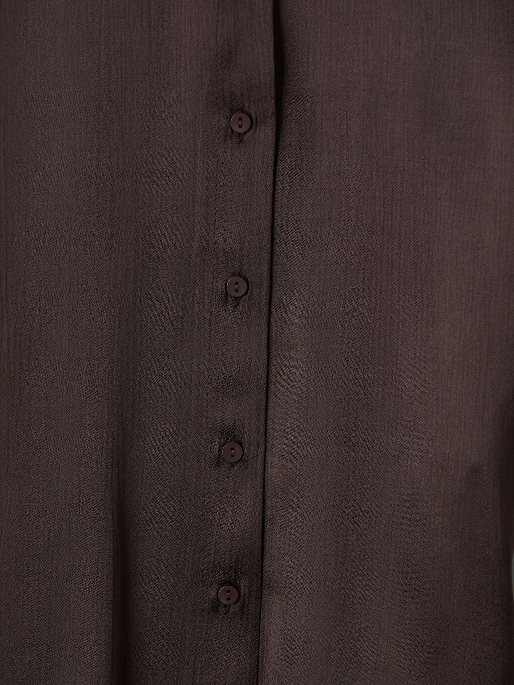 Kahverengi Beli Kuşaklı Kadın Gömlek-6