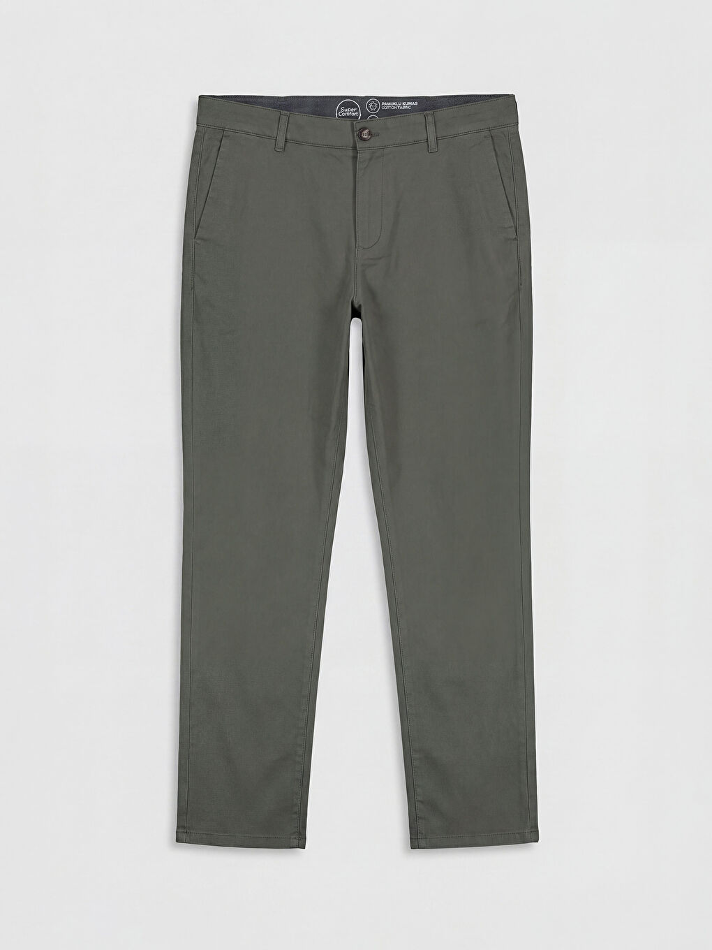 Haki Regular Fit Erkek Chino Pantolon