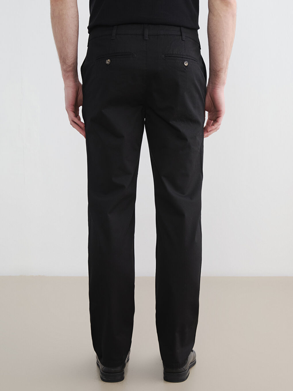 بنطال تشينو للرجال بقصة عادية-3