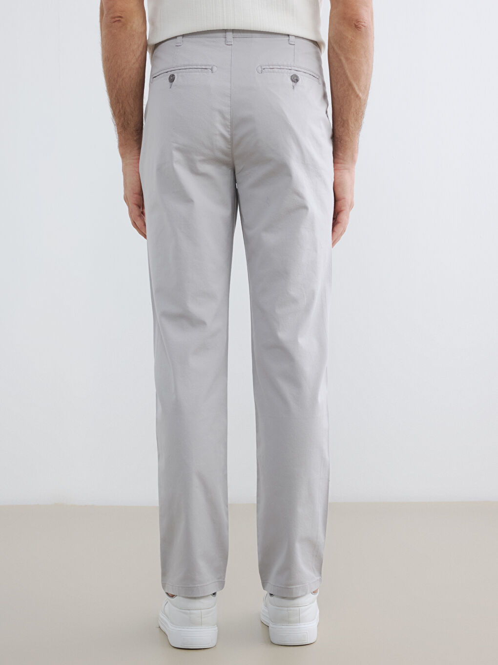 Regular Fit Men's Chino Trousers-3