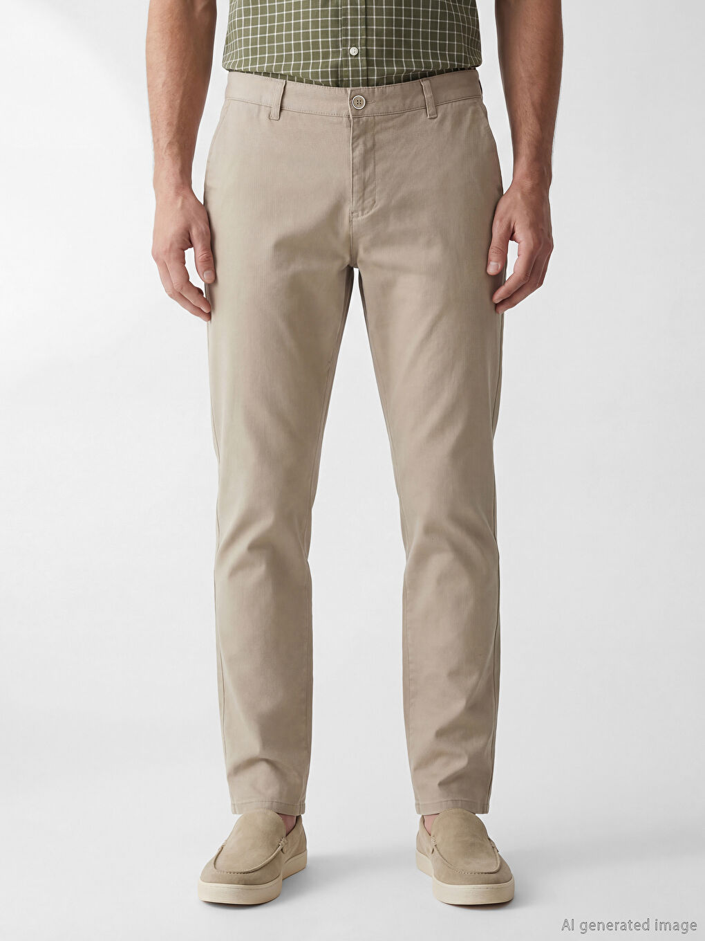 بنطال تشينو بقصة عادية للرجال-1