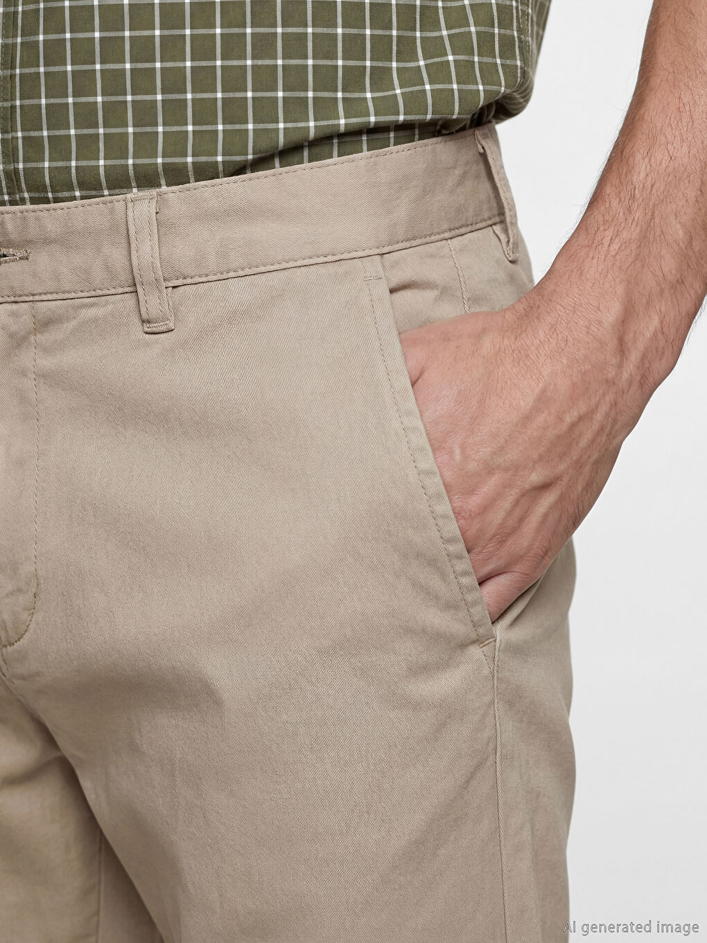 بنطال تشينو بقصة عادية للرجال-2