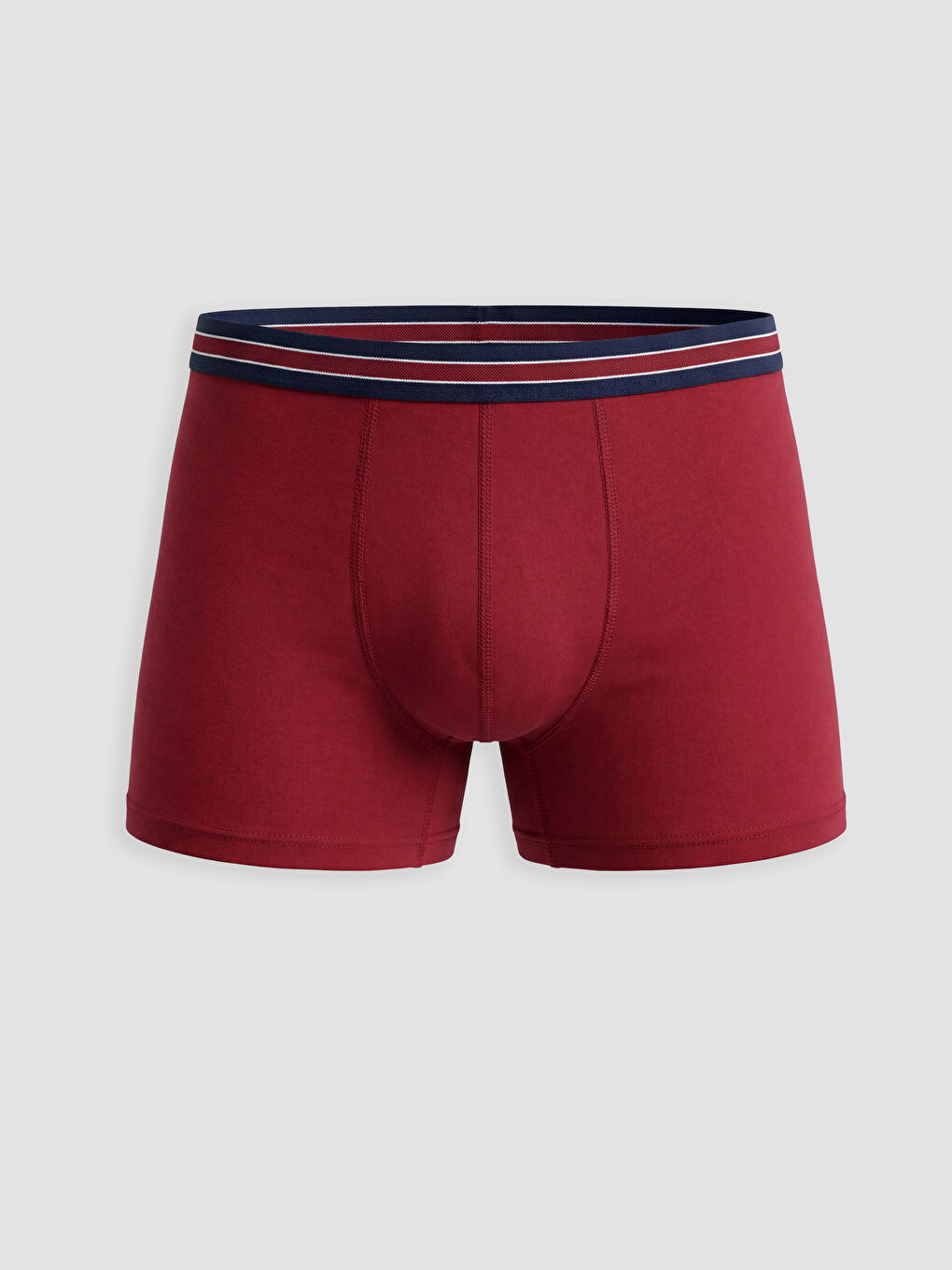 Bordo Standart Kalıp Pamuklu Esnek Erkek Boxer 7'li-1