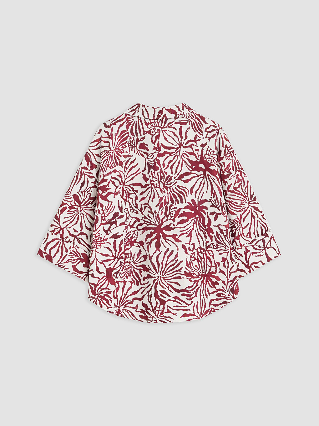 Floral Oversize Women's Shirt-5