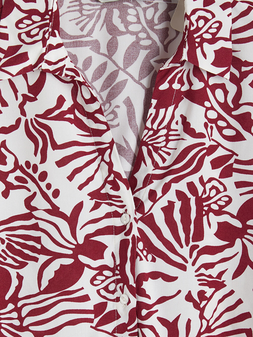 Floral Oversize Women's Shirt-6
