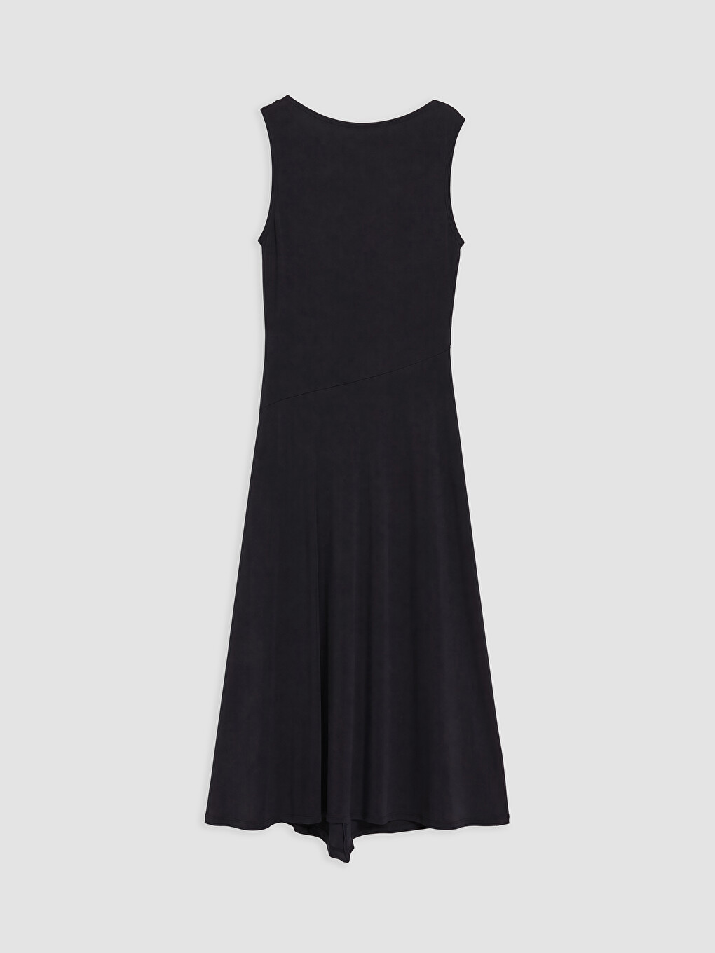 Cowl Neck Modal Blend Ruched Dress-5