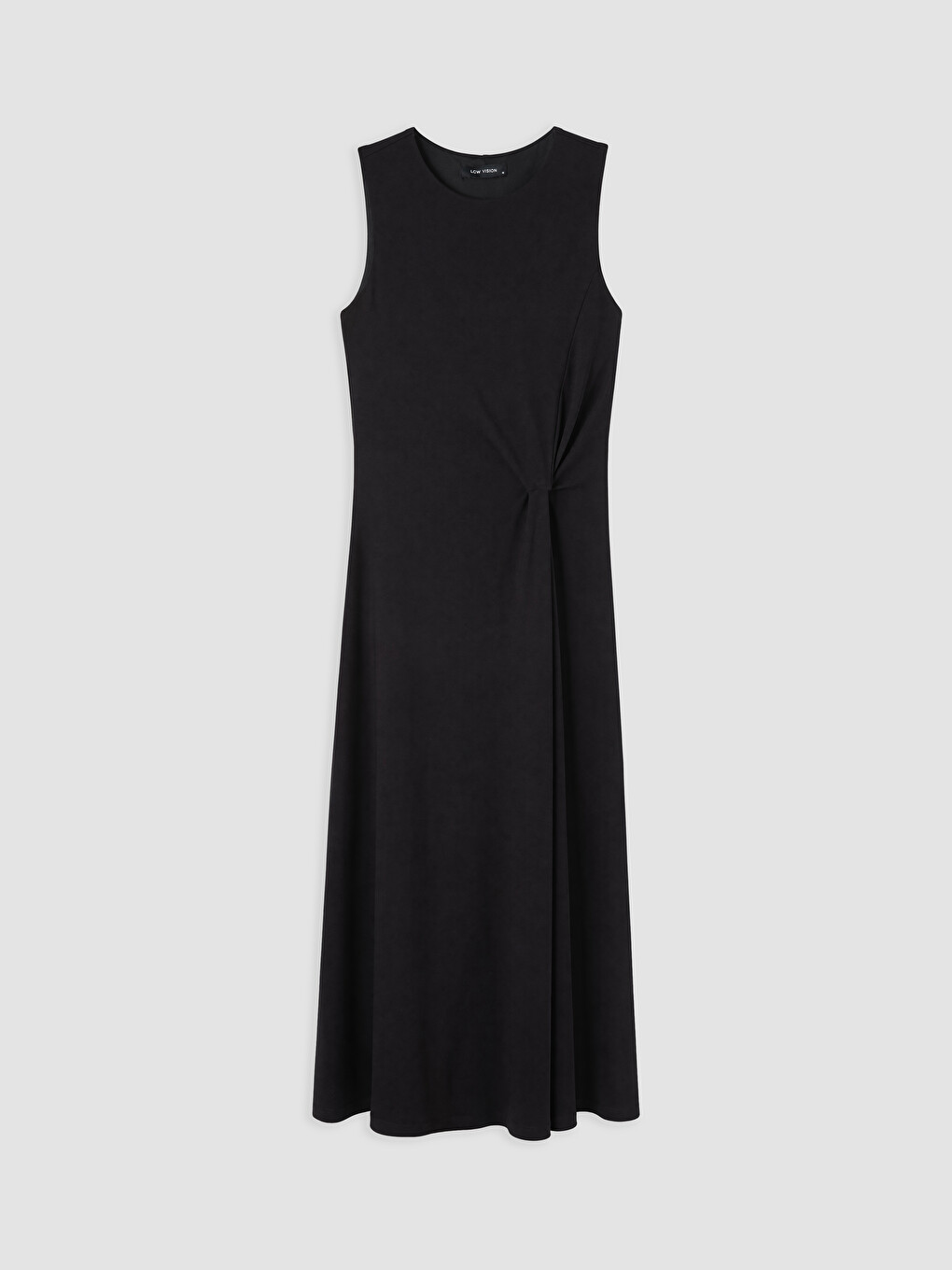 Crew Neck A-line Ruched Dress-4
