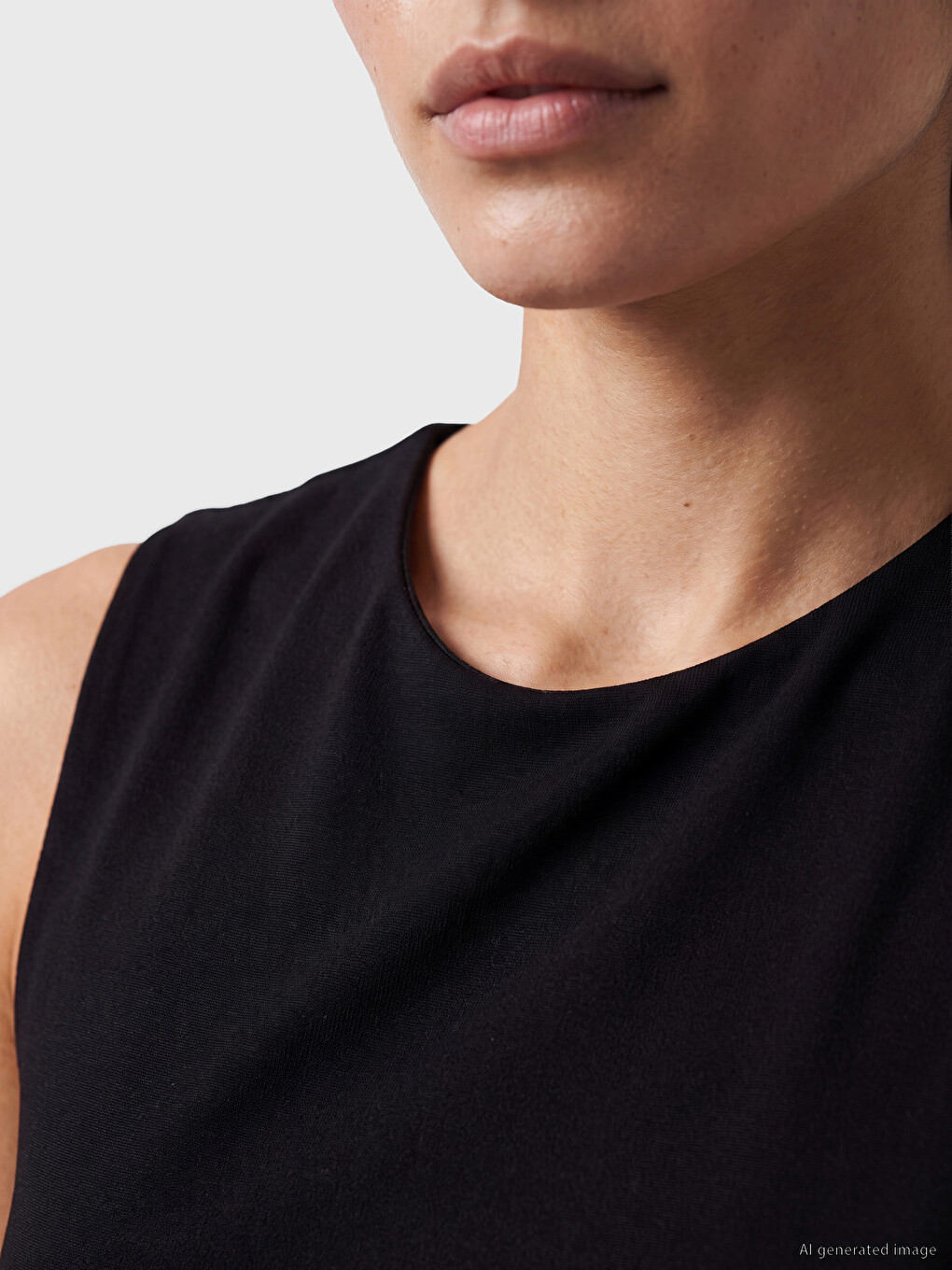 Crew Neck A-line Ruched Dress-2