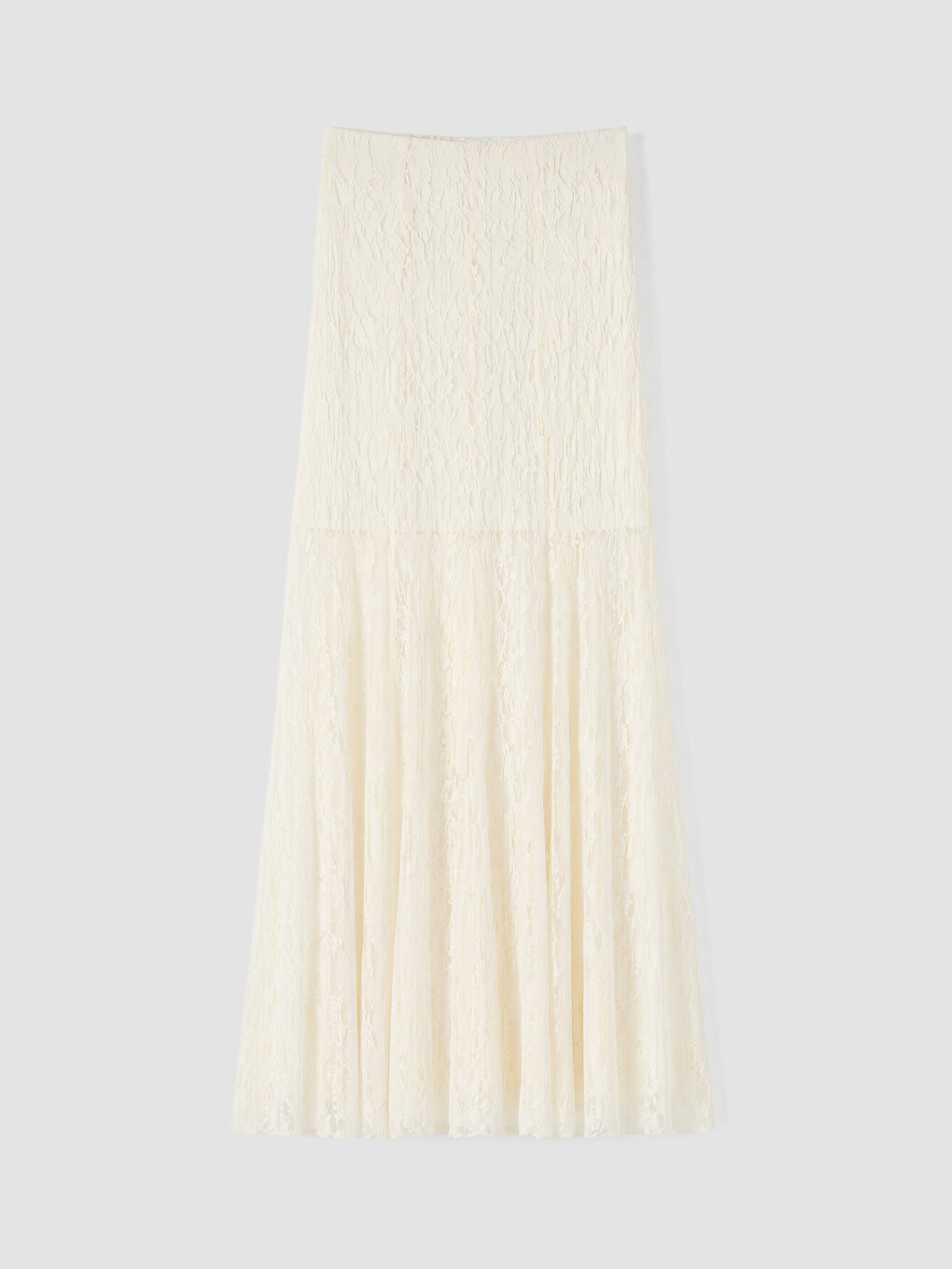 Elastic Waist Pleated Lace Skirt-6