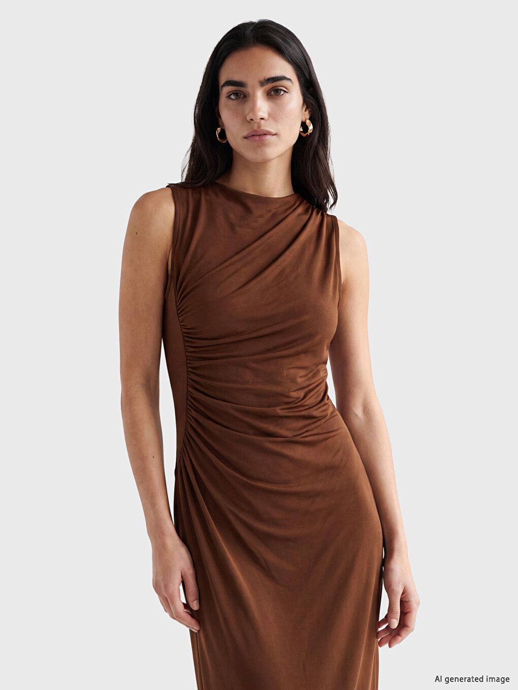 Ruched Modal Blend Dress