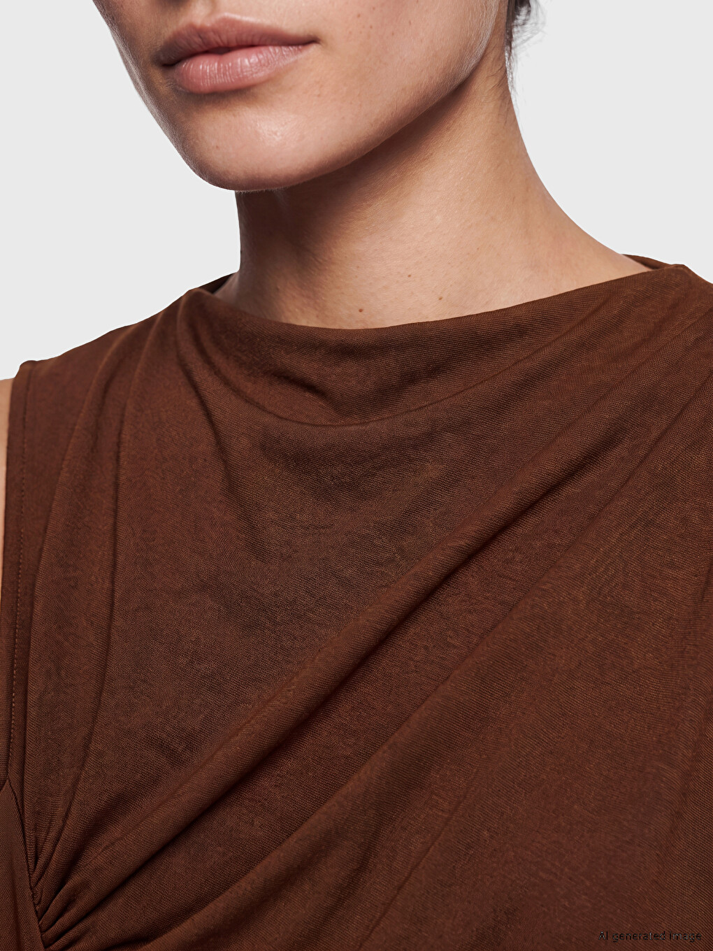 Ruched Modal Blend Dress-2