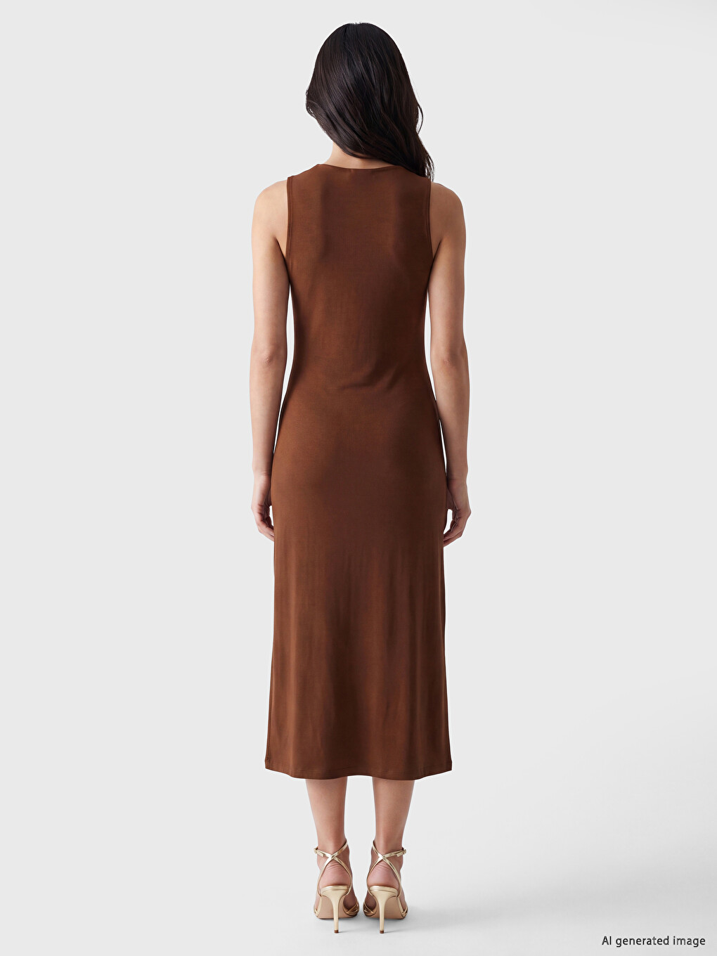 Ruched Modal Blend Dress-3