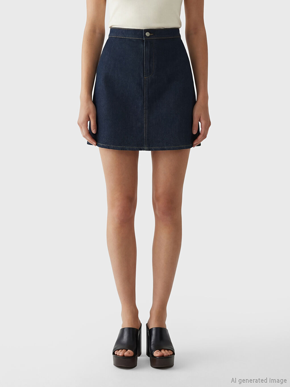 Lacivert Standart Fit Mini Jean Etek	-1