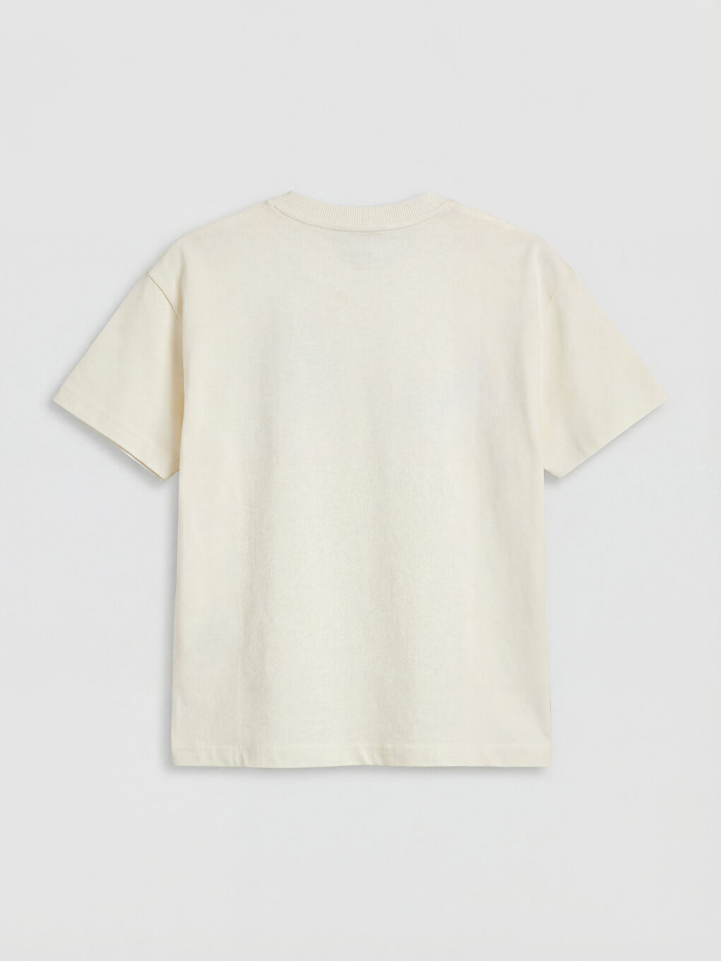 Bej Bisiklet Yaka Sonic Baskılı Erkek Çocuk Tişört	-1