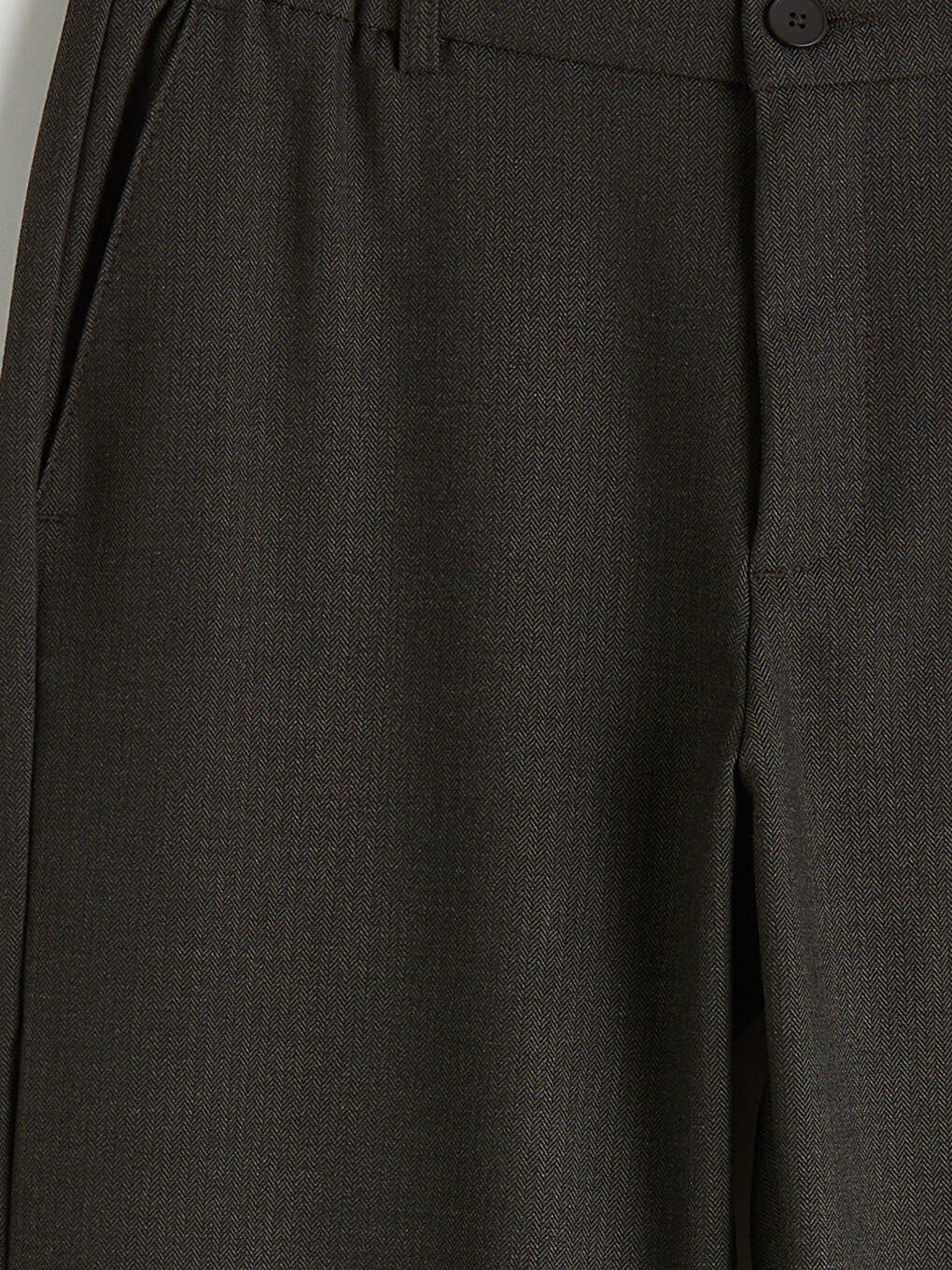 Yeşil Standart Kalıp Dokulu Erkek Pantolon-2