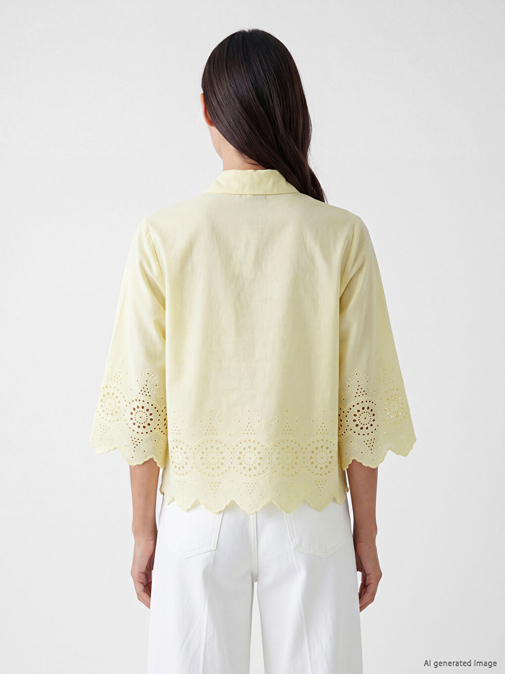 Embroidered Broderie Women's Shirt-3