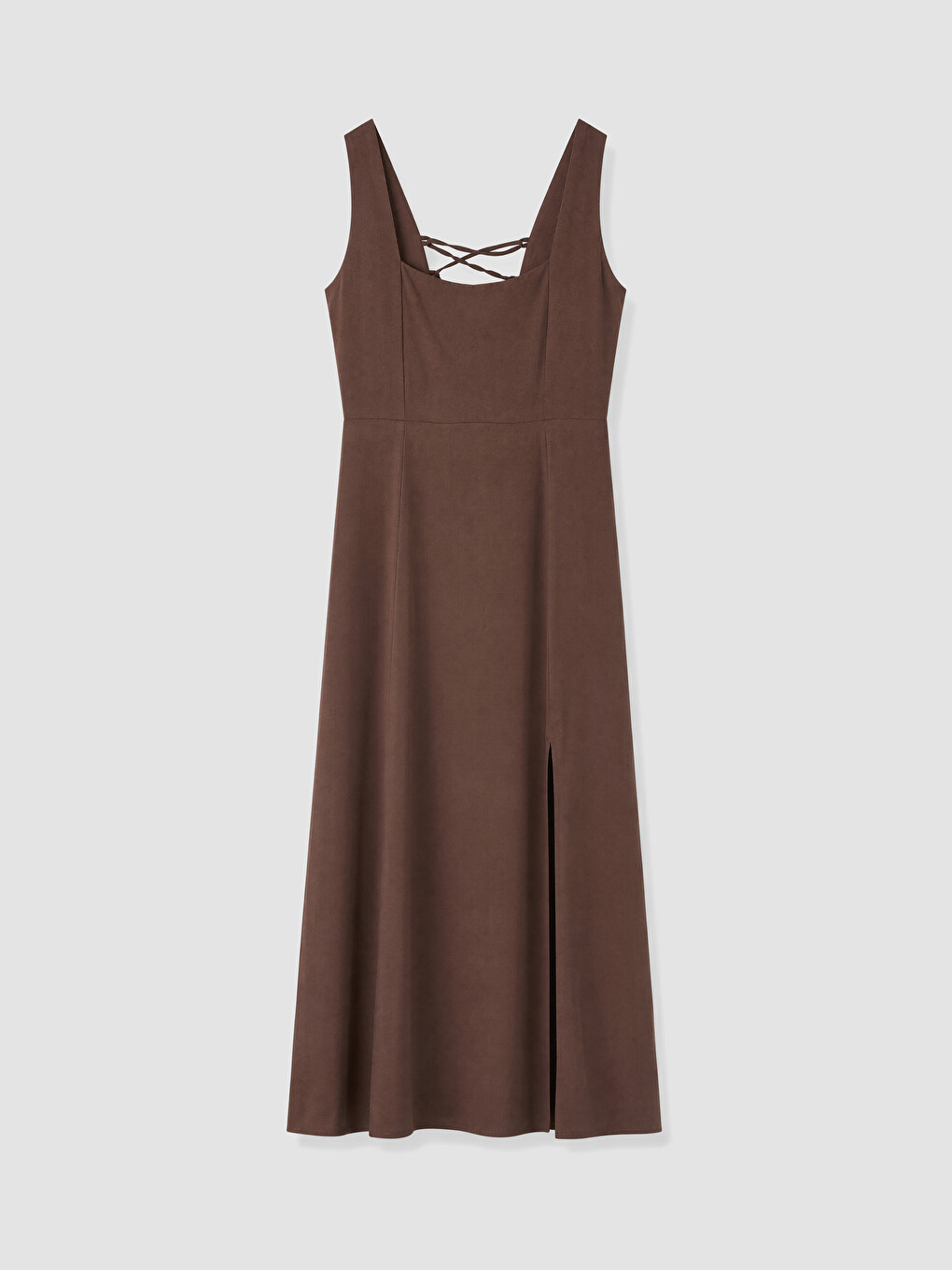 Woman Brown Dress-4