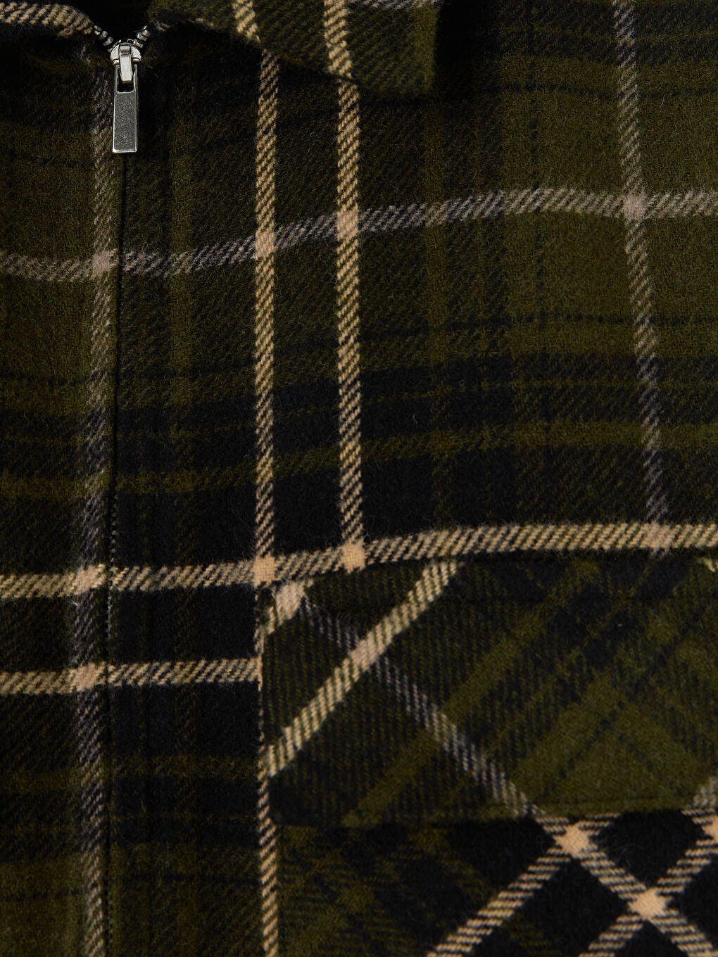 Haki Relax Fit Erkek Oduncu Gömlek Ceket-2