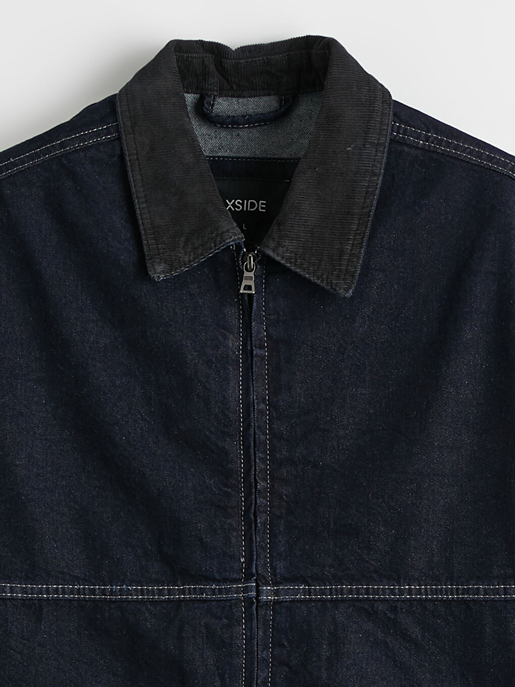 İndigo Rahat Kalıp Erkek Jean Ceket-1
