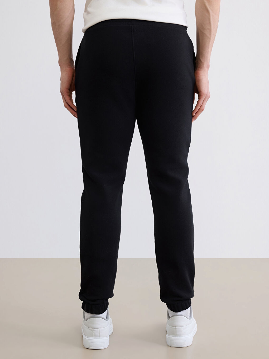 Siyah Standart Kalıp Chicago Baskılı Erkek Jogger Eşofman Altı-3