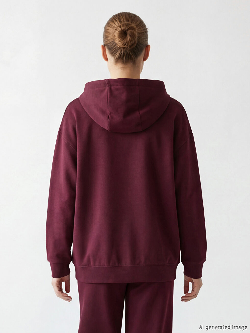 კენგურუს ჯიბიანი ოვერსაიზ ქალის ჰუდი-3