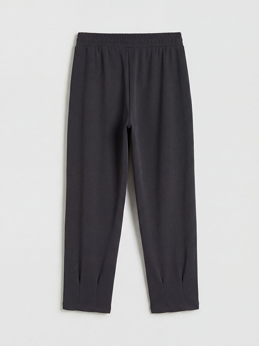 Antrasit Beli Lastikli Kadın Spor Eşofman Altı-1