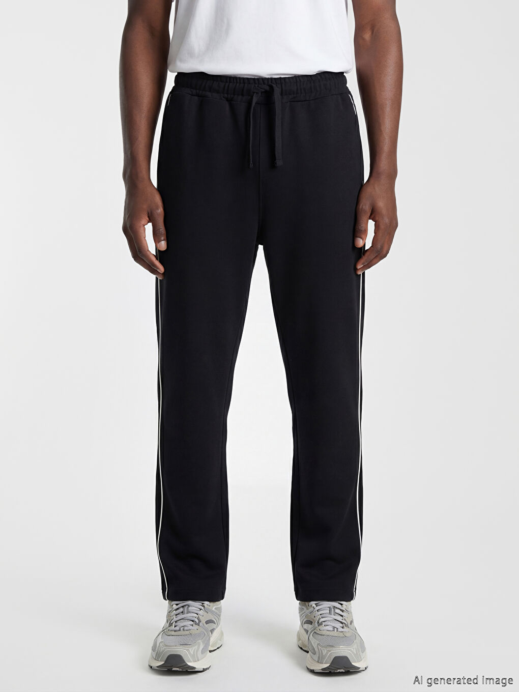 Pantaloni De Trening Bărbați Cu Talie Elastică-1