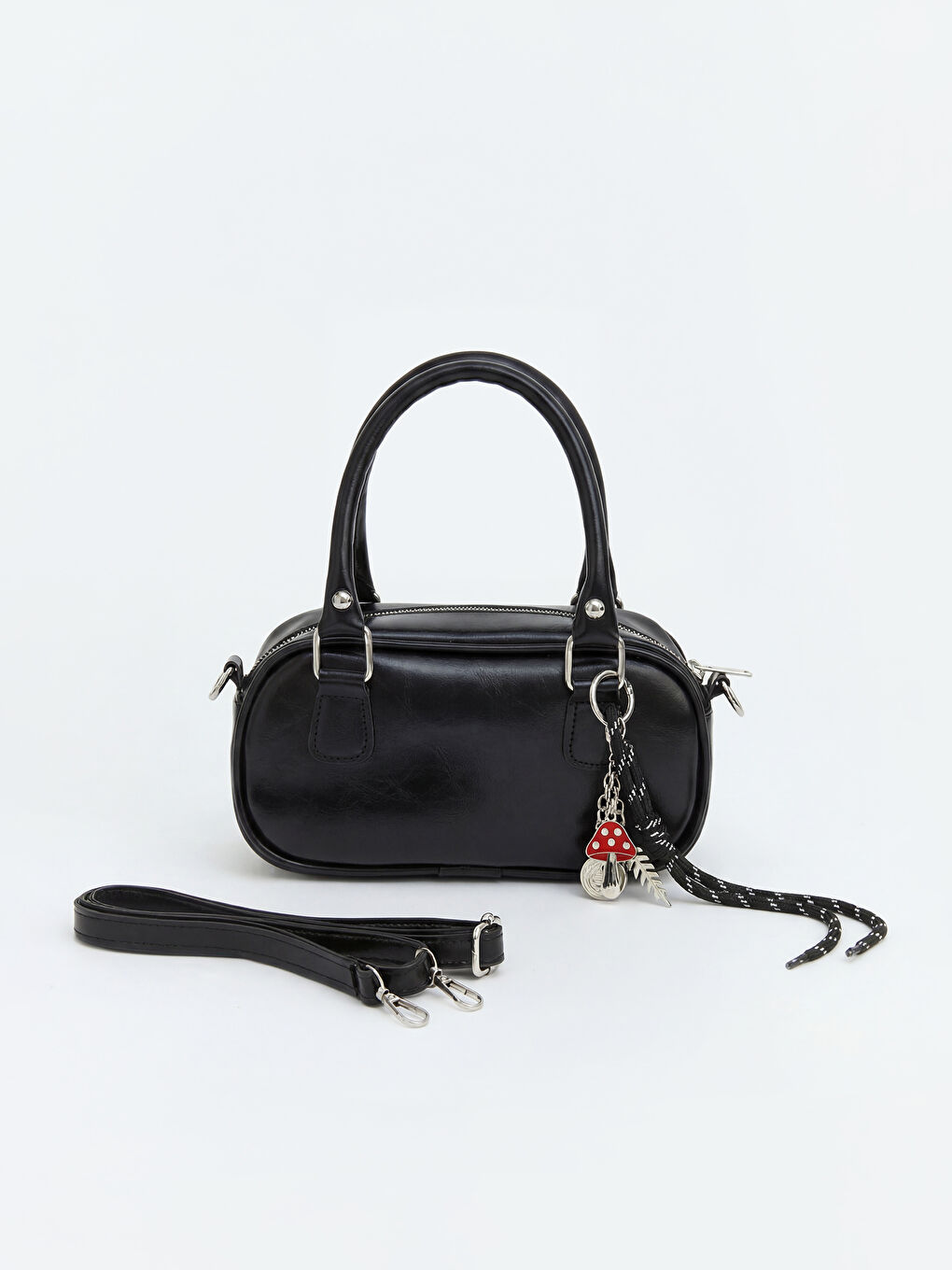 Siyah Çıkarılabilir Askılı Kadın Omuz Çantası