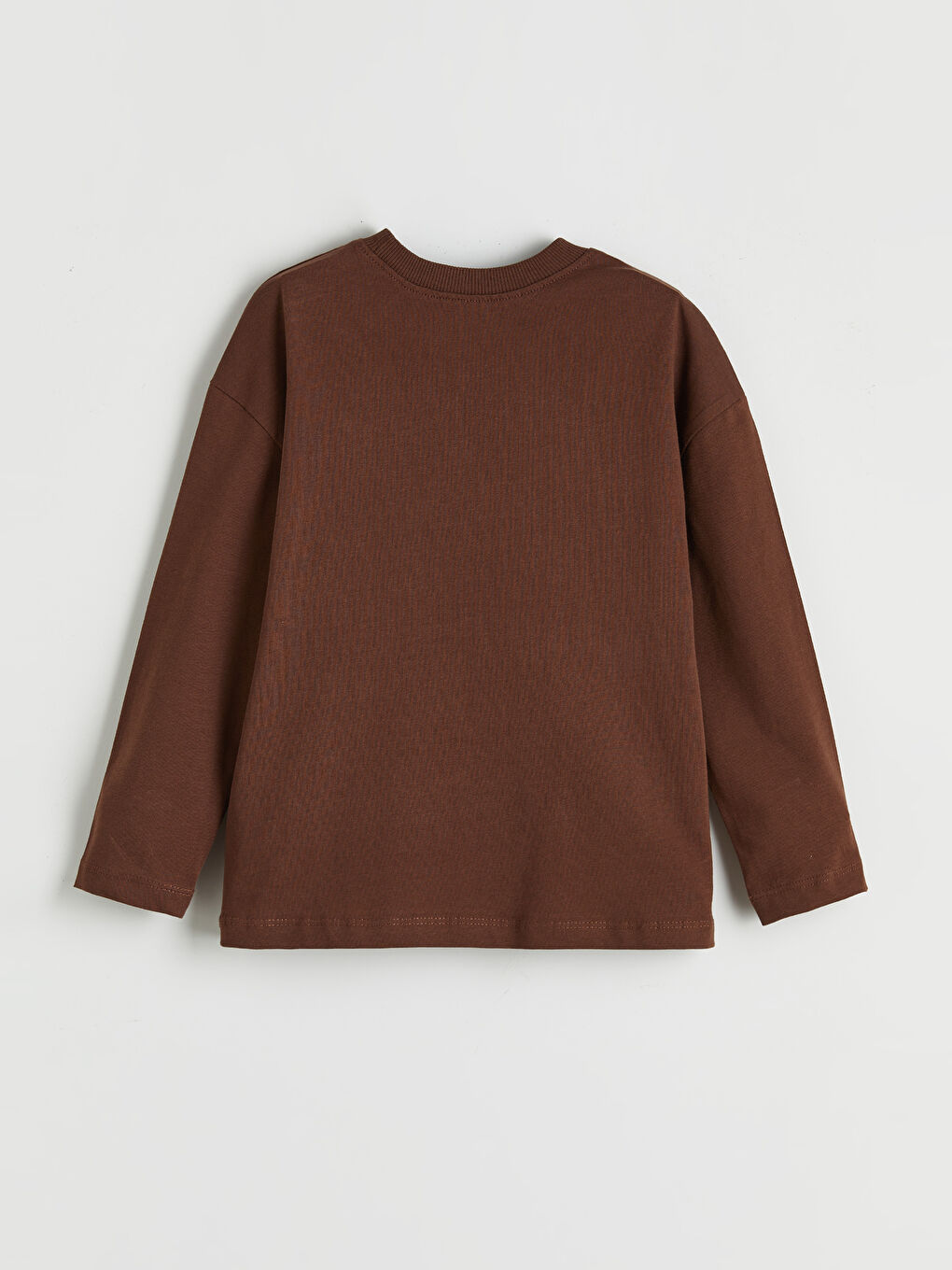 Kahverengi Bisiklet Yaka Baskılı Erkek Çocuk Tişört-1