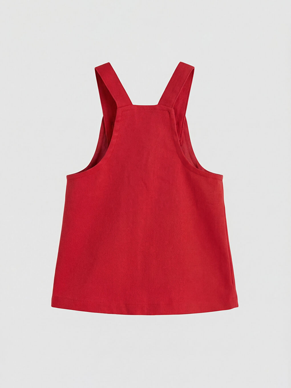 Kırmızı Fiyonklu Kız Bebek Gabardin Elbise-2