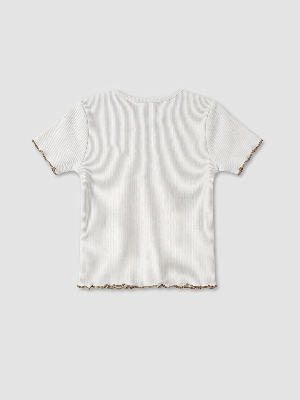 Kahverengi Bisiklet Yaka Kız Bebek Elbise ve Bluz-4