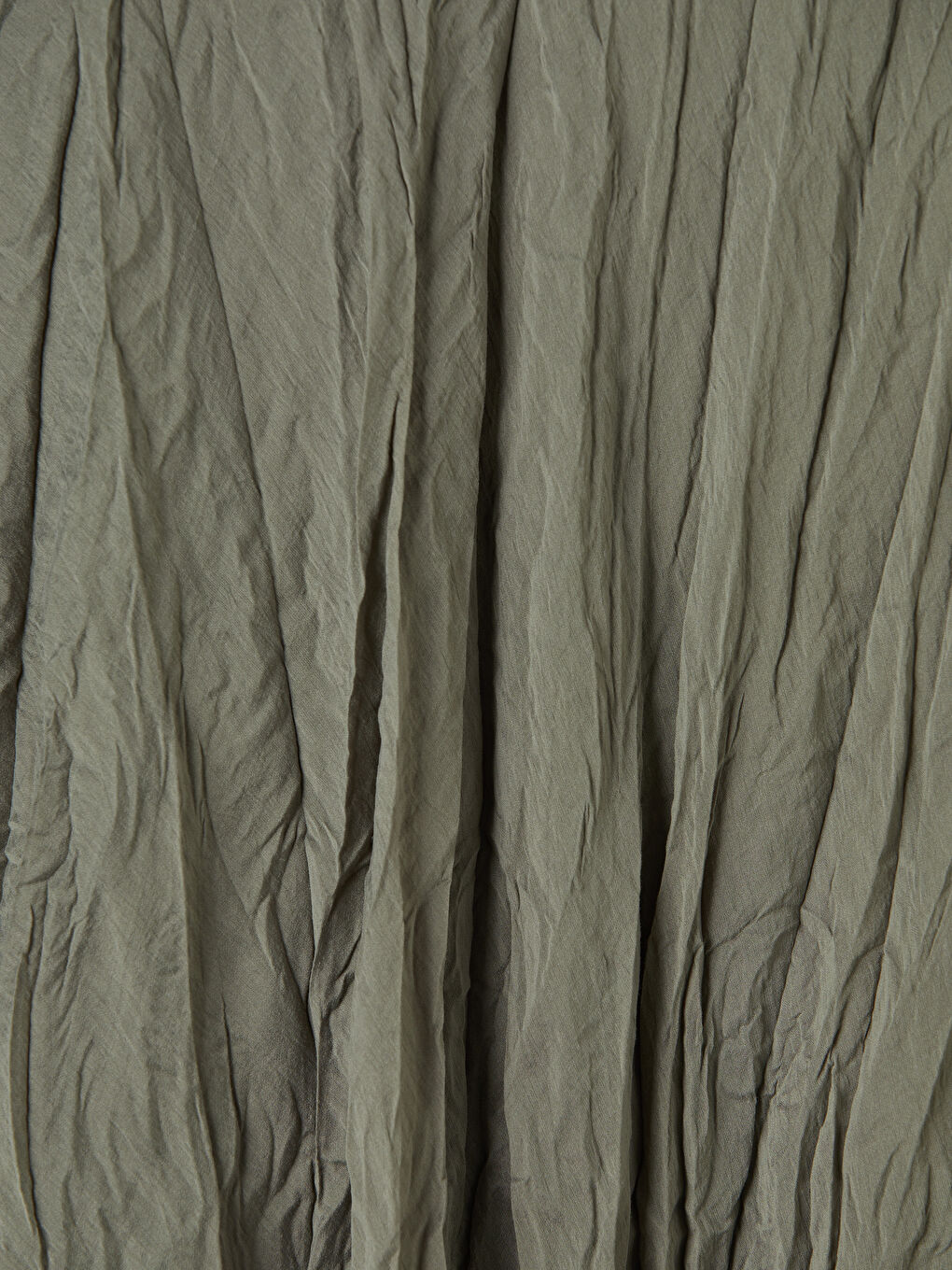 Haki Beli Lastikli Modal Karışımlı Etek-2