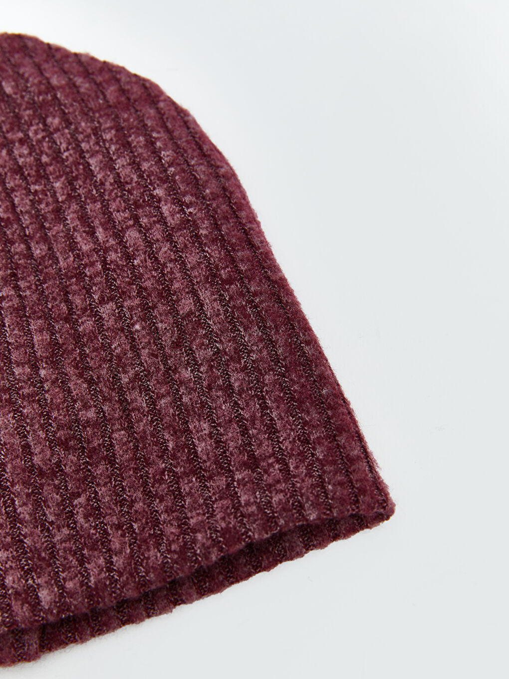 Bordo Kız Bebek Triko Bere -1