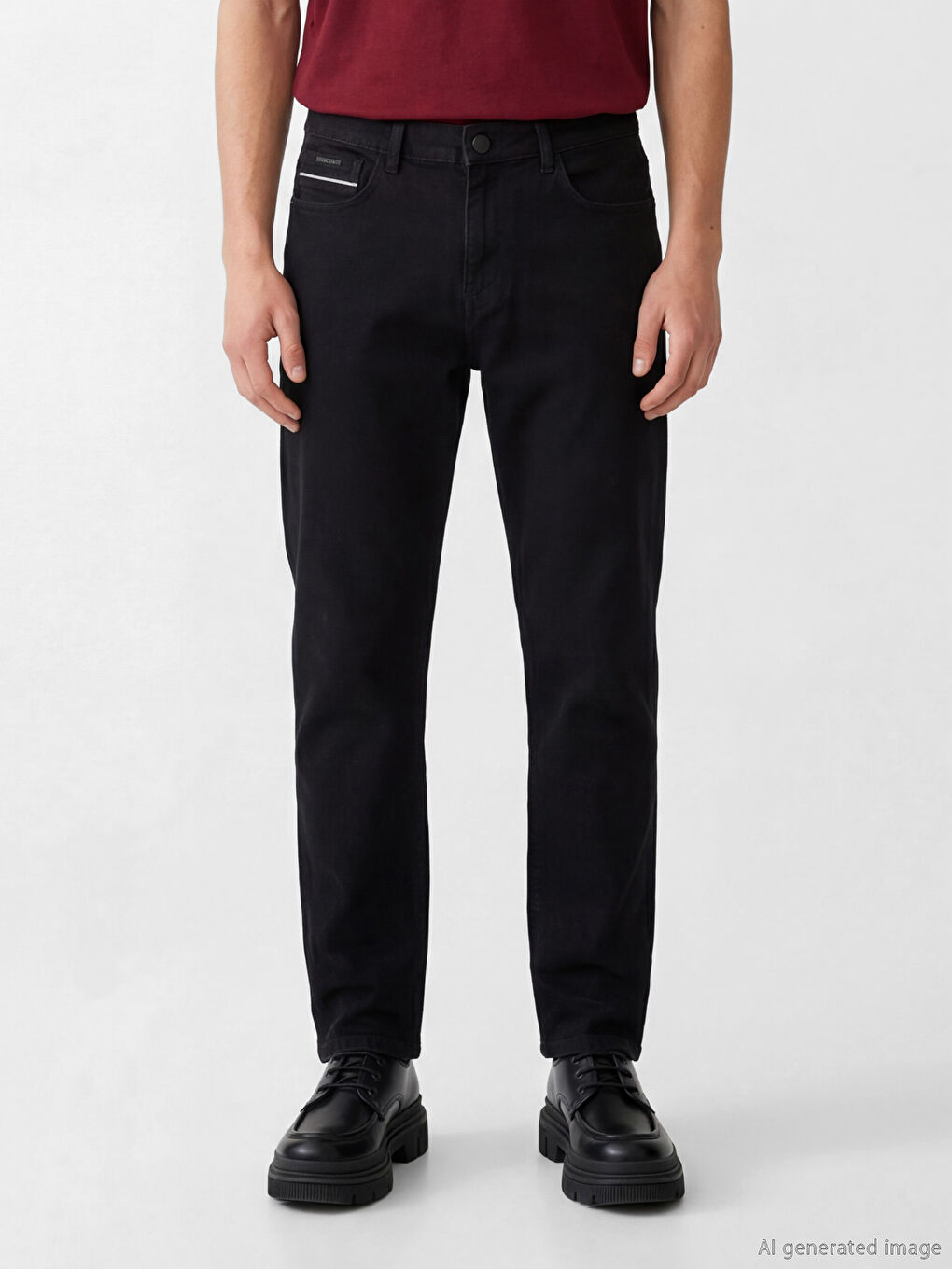 Siyah 779 Regular Fit Erkek Jean Pantolon-1