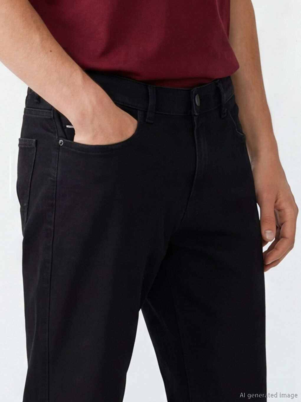 Siyah 779 Regular Fit Erkek Jean Pantolon-2