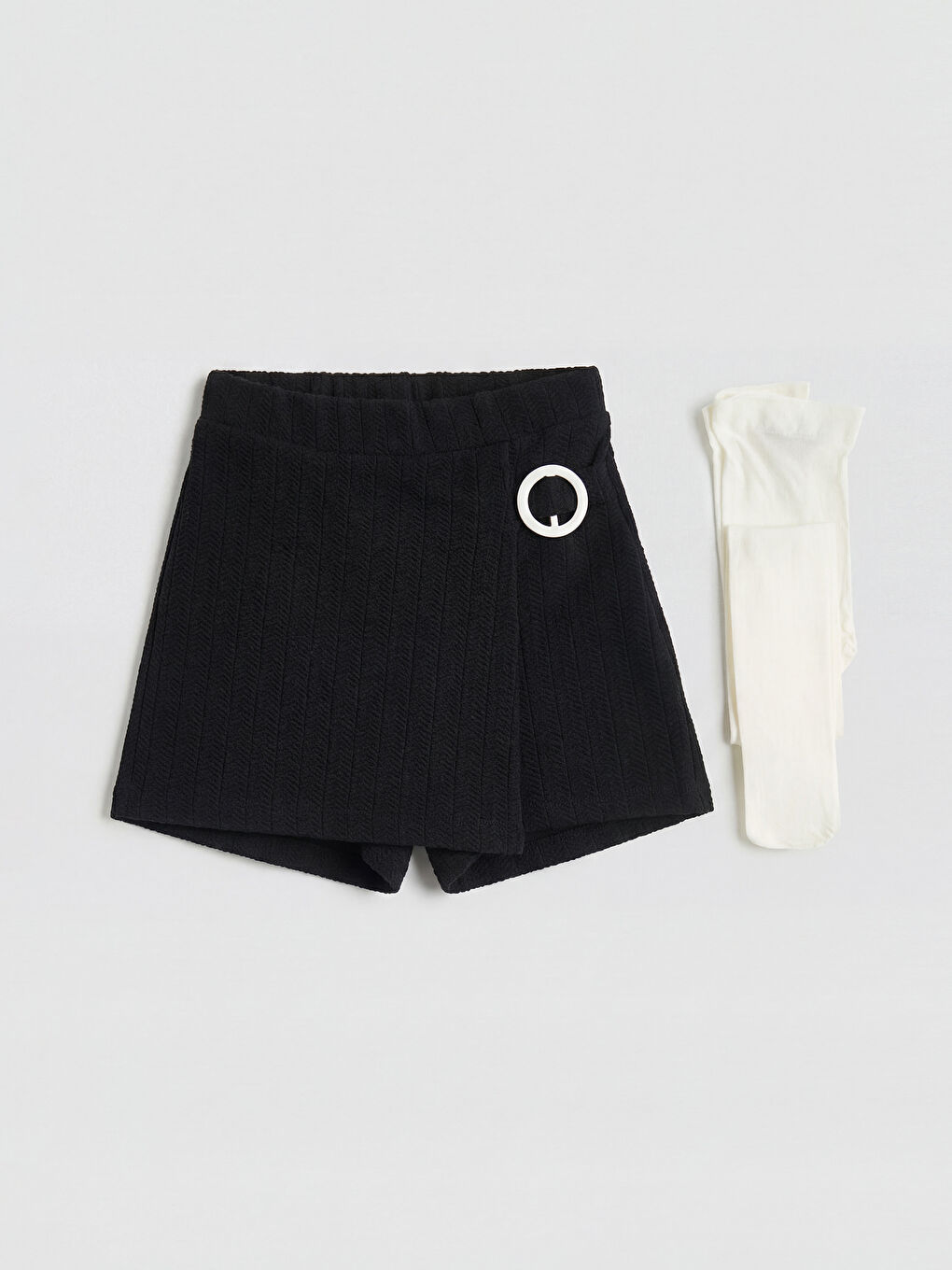 Ekru Puantiyeli Kız Çocuk 3'lü Takım-1