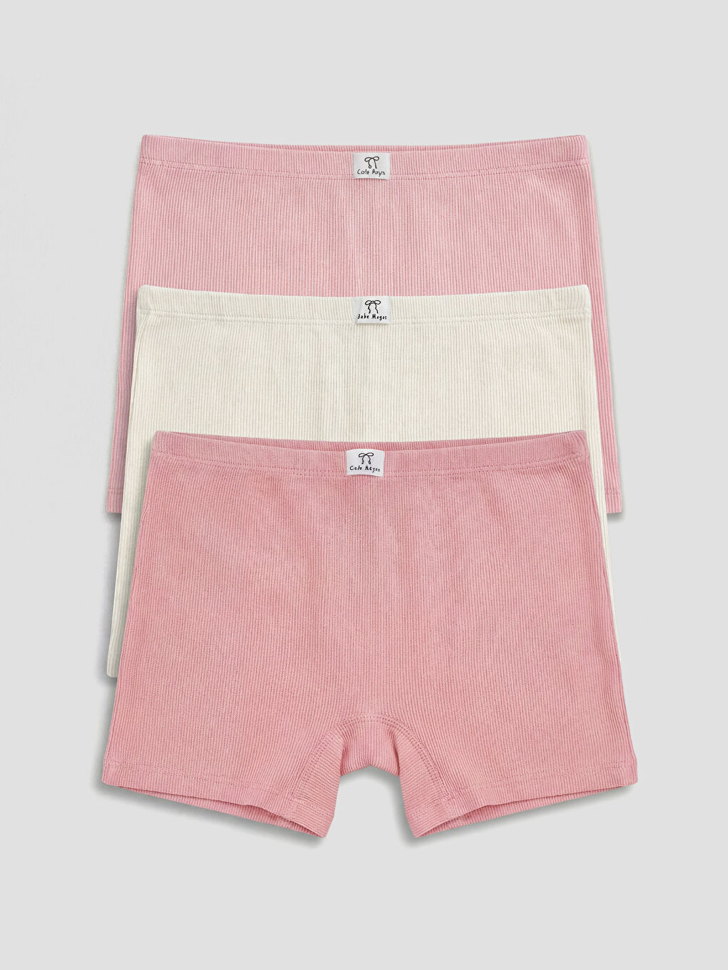 Pembe Kız Çocuk Boxer 3'lü