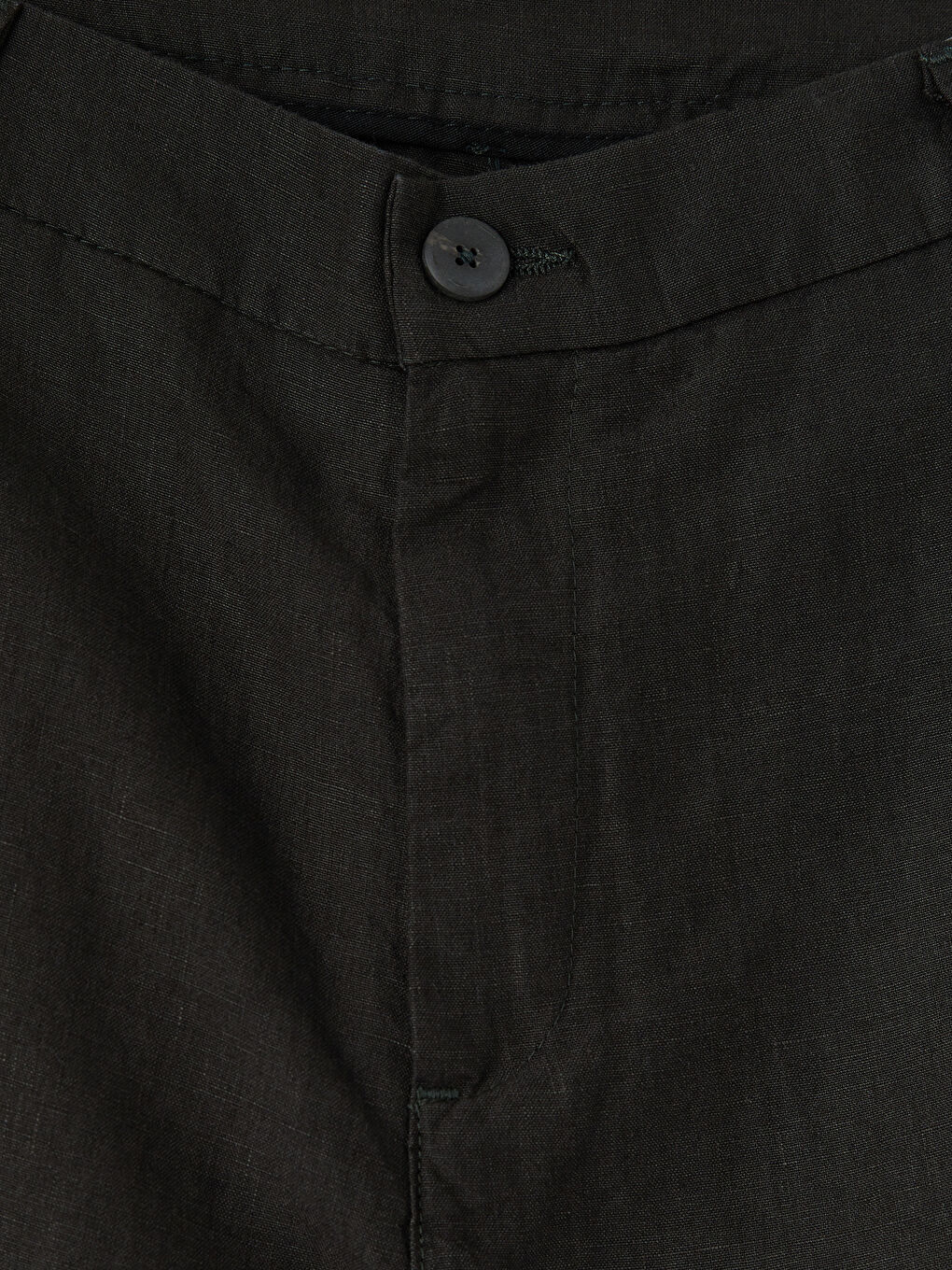 Kahverengi Regular Fit %100 Keten Erkek Pantolon-1